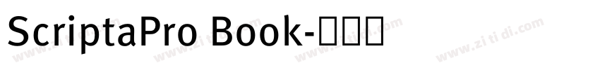 ScriptaPro Book字体转换